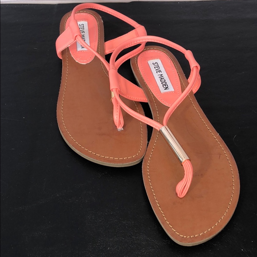 Steven Madden Peachy Orange Sandals